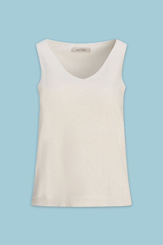 The Noa Knit Tank - Cream