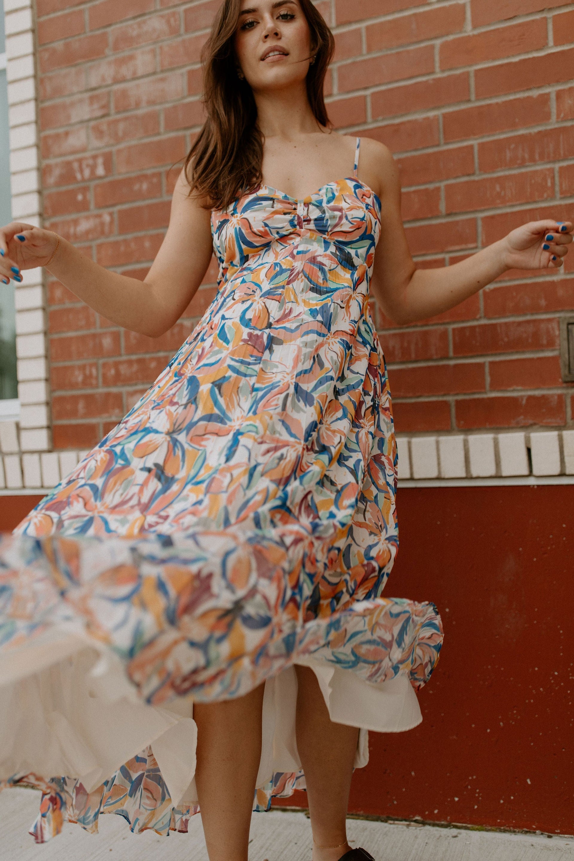 The Strappy Floral Long Dress – SHOP THE SKINNY