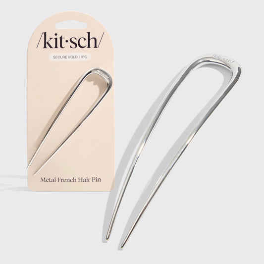 The Metal French Hair Pin - Silver
