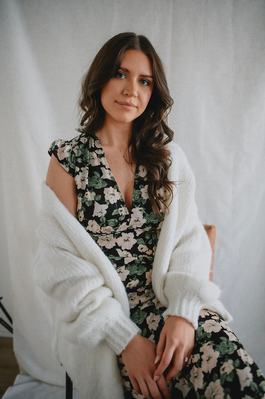 The Marlowe Cardigan - Snow