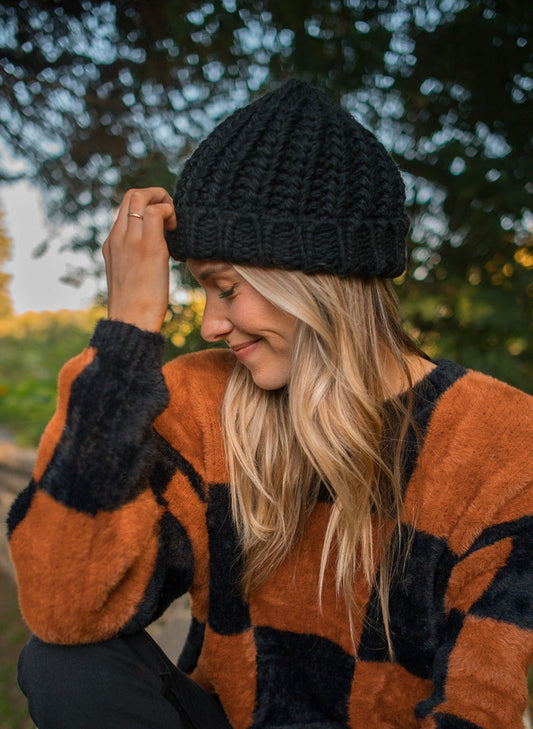 The Montana Chunky Knit Toque - Black
