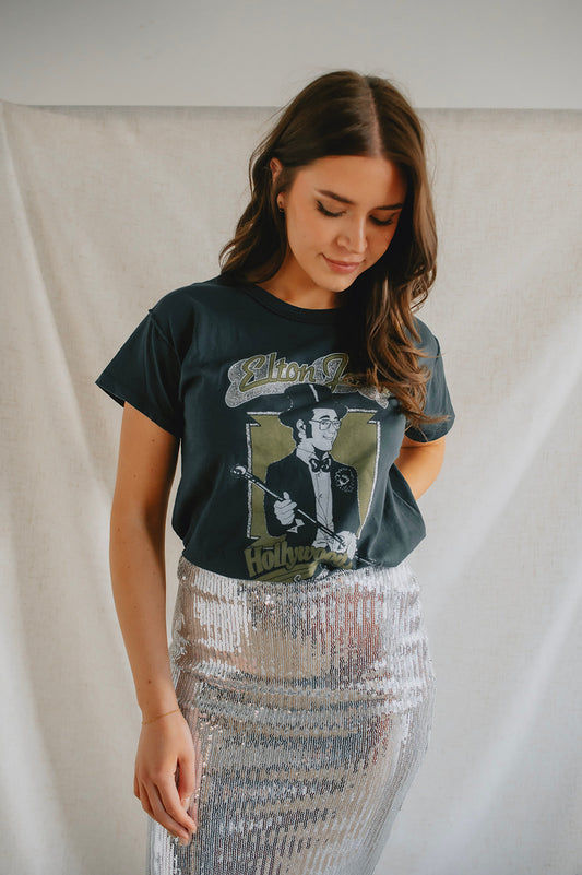 The Elton John Hollywood 1973 Reverse GF Tee by Daydreamer