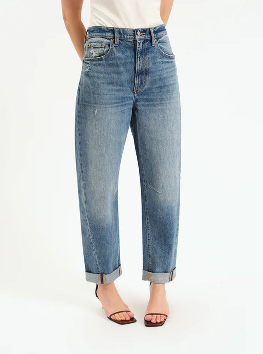 The Cuffed Venice Barrel Denim by Daze - The Blues