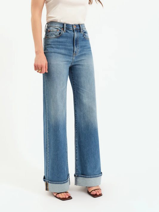 The Far Out High Rise Wide Leg Denim by Daze - Big Break