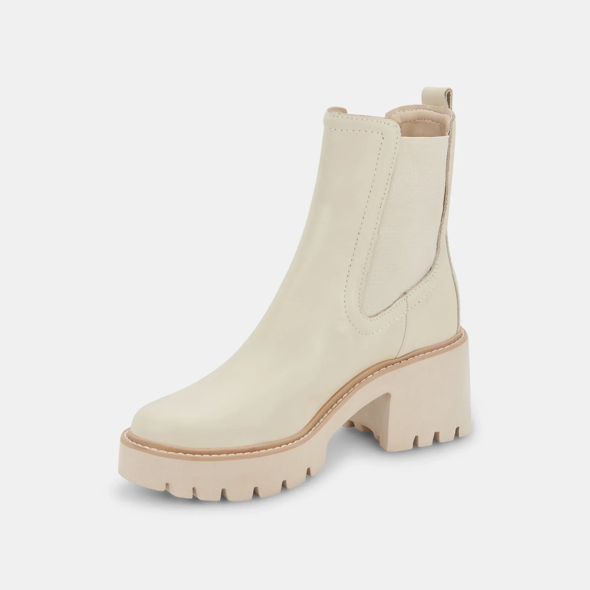 The Hawk H2O Booties by Dolce Vita Ivory Leather WATERPROOF