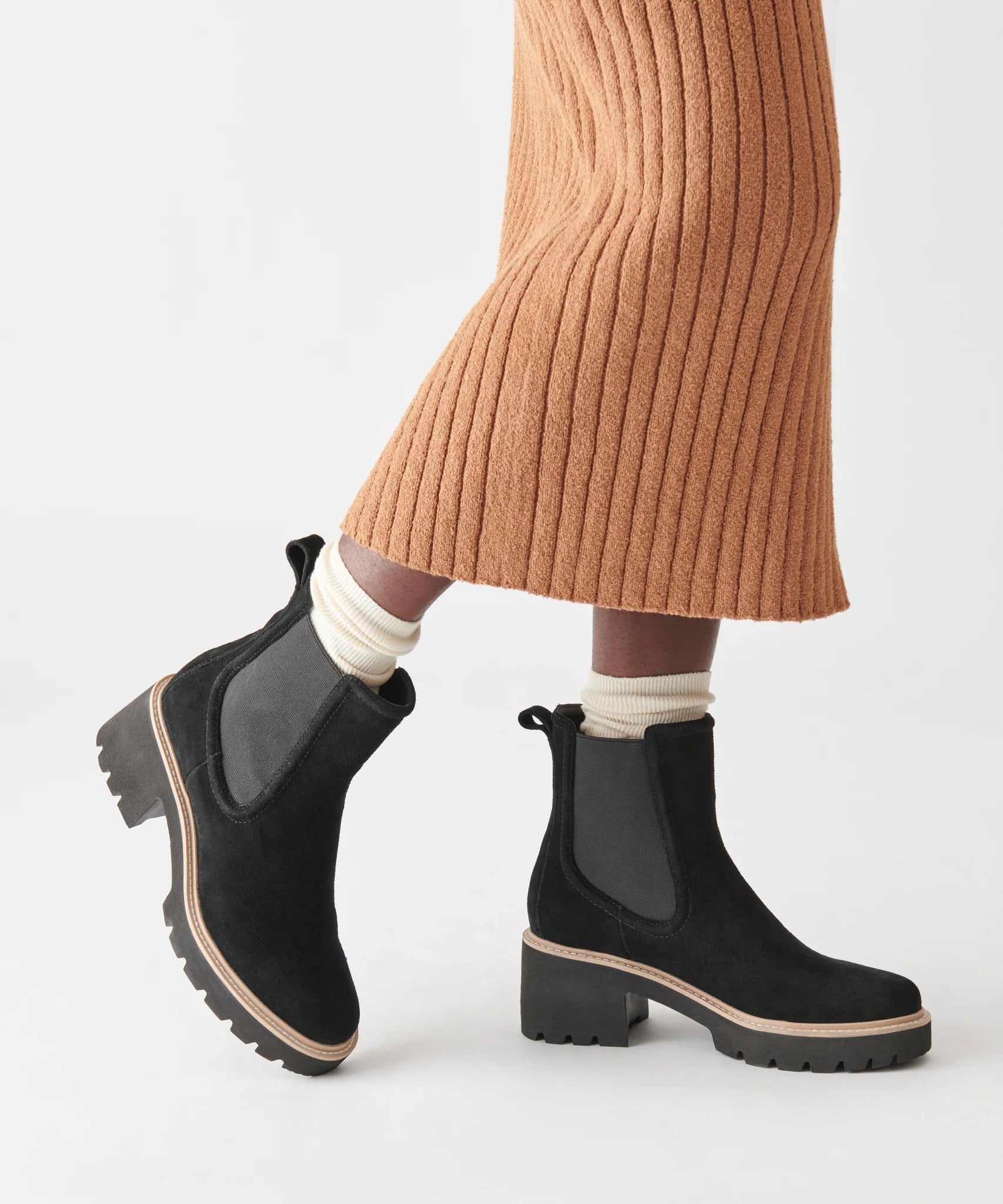 The Hawk H2O Booties by Dolce Vita Onyx Suede WATERPROOF