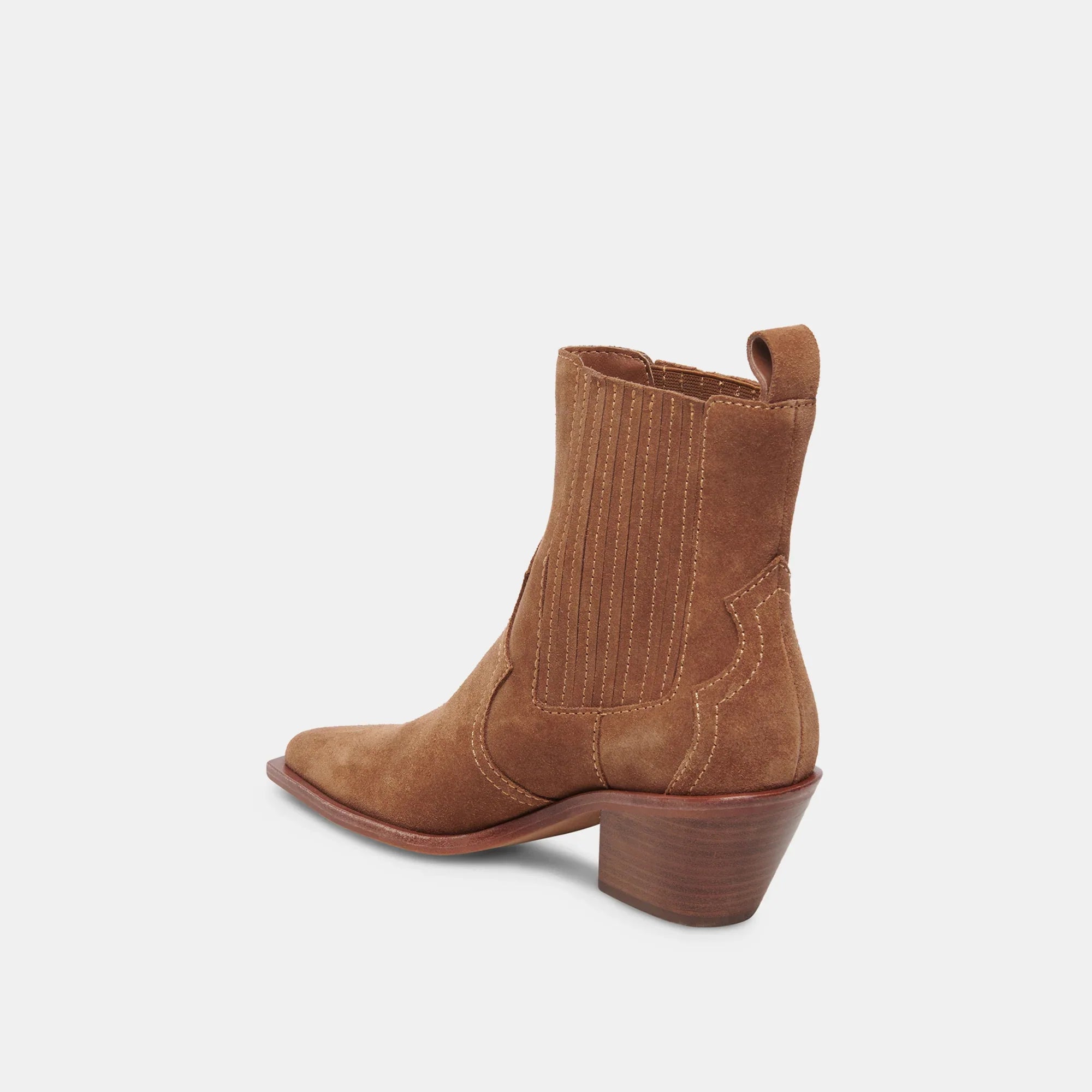 The Senna Booties by Dolce Vita Chestnut Suede