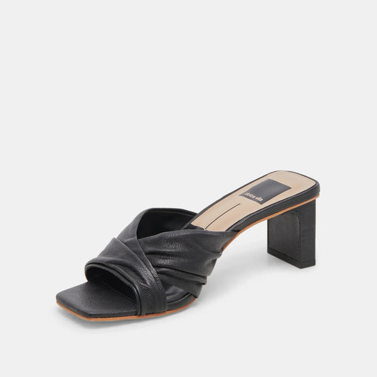 The Carlan Heels by Dolce Vita - Black Leather