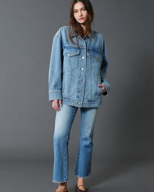The Beau Boyfriend Jacket by Daze Denim - Later