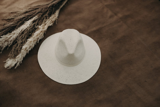 The Blake Paper Straw Fedora by West Von - Cream