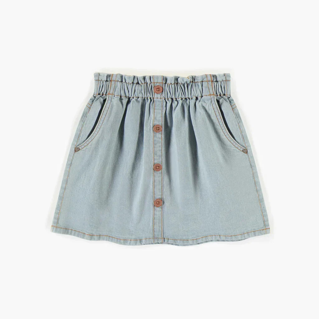 Pinstripe denim deals skirt