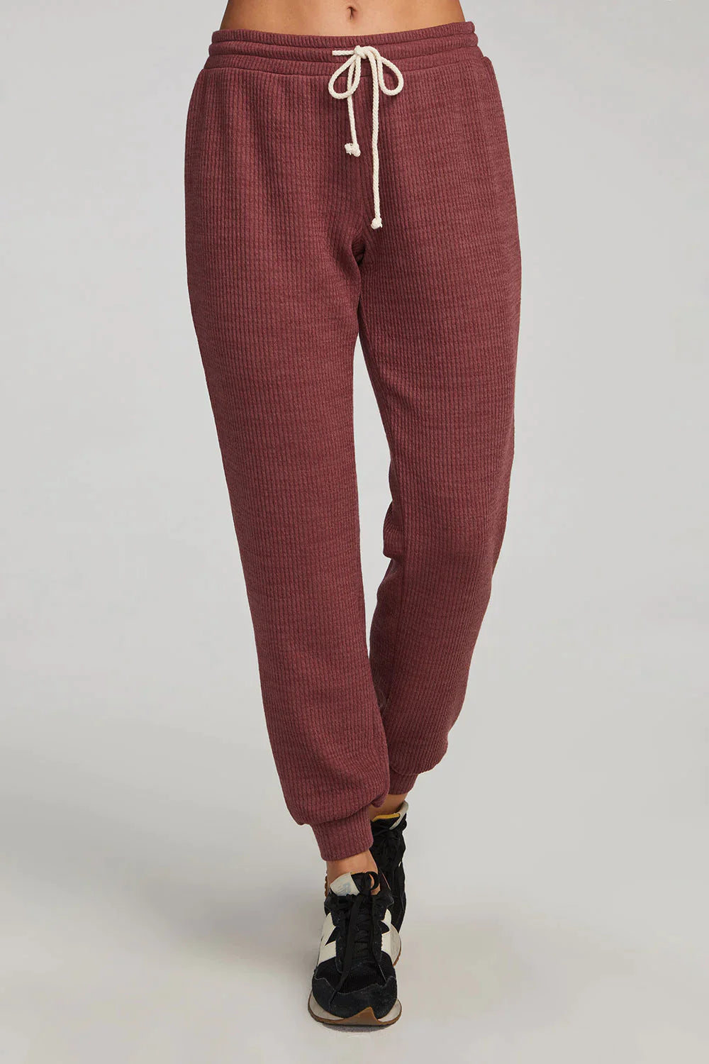 The Ribbed Pull On Jogger Pant by Saltwater Luxe - Mulberry – THE SKINNY