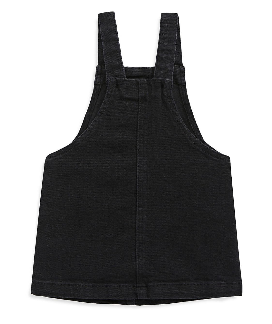 Miles The Label Baby Girl S Rink And Roll Woven Overall Dress Black Denim 9 12 Months