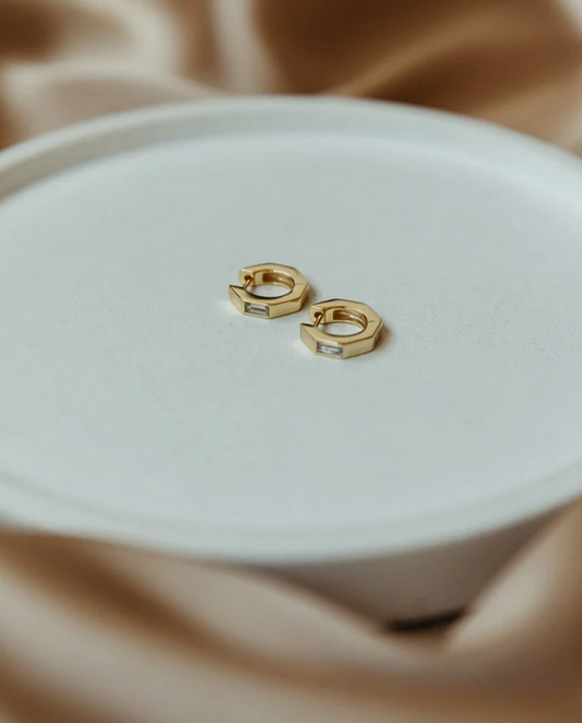 The Cosmos Huggie Earrings