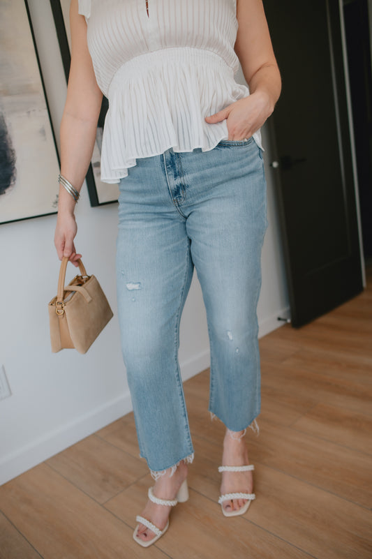The Sundaze Crop High Rise Denim by Daze Denim - Marina Vintage