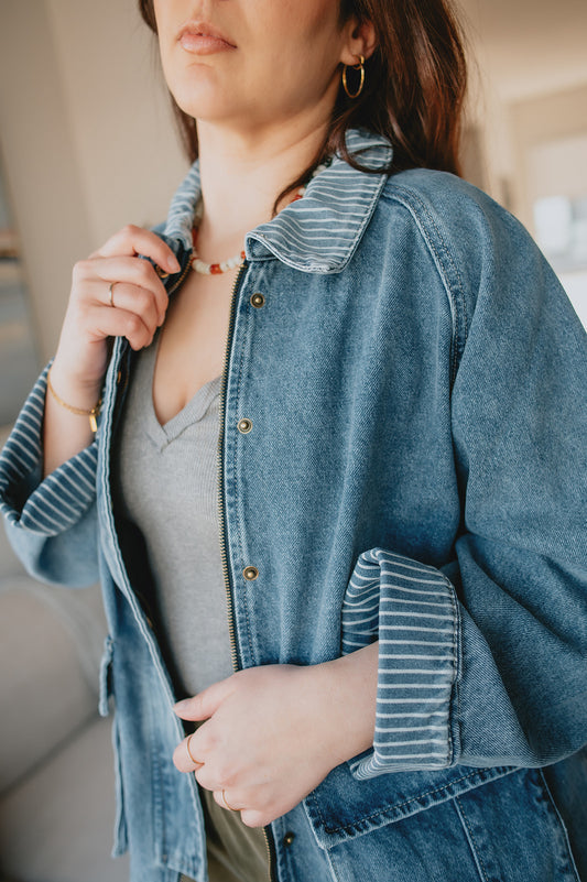 The Connor Denim Jacket by Heartloom - Ocean