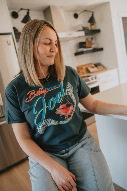 The Billy Joel On Tour Ringer Tee by Daydreamer