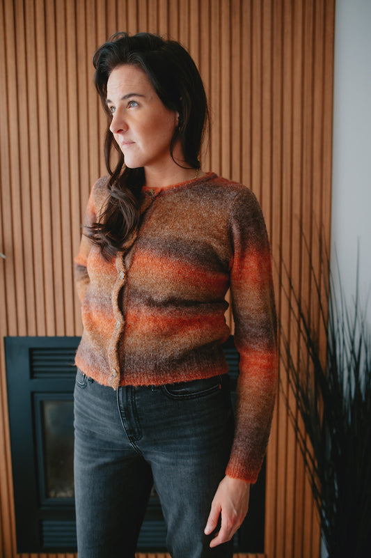 The Harper Ombre Cardigan - Ombre