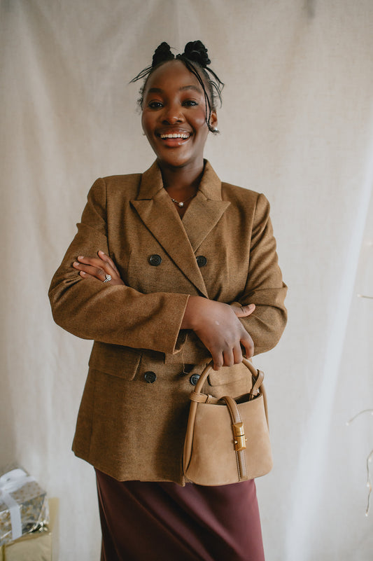 The Espresso Double Breasted Blazer - Espresso