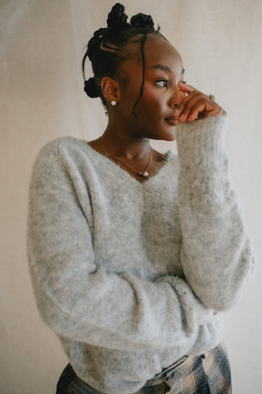 The Haze Pullover Sweater - Grey