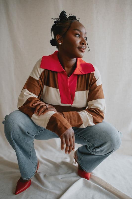 The Colchique Sweater by FRNCH - Chocolate