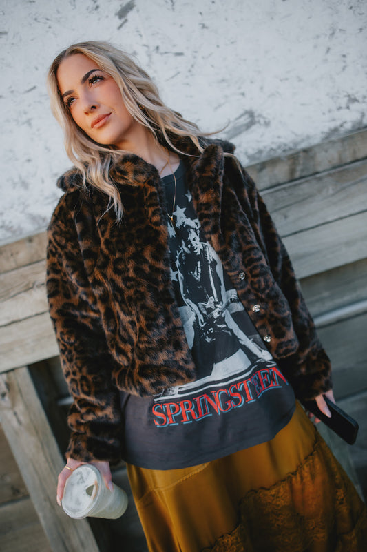 The Leopard Faux Jacket - Leopard