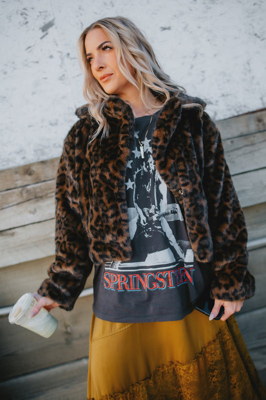 The Bruce Springsteen Photo Tee by Daydreamer - Vintage Black