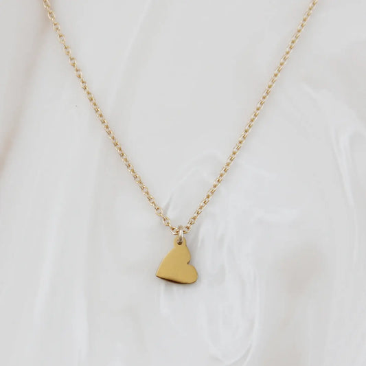 The Solo Heart Necklace - Gold or Silver
