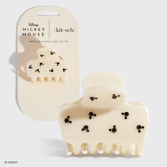 The Mickey & Minnie Recycled Plastic Puffy Cloud Claw Clip - Cream