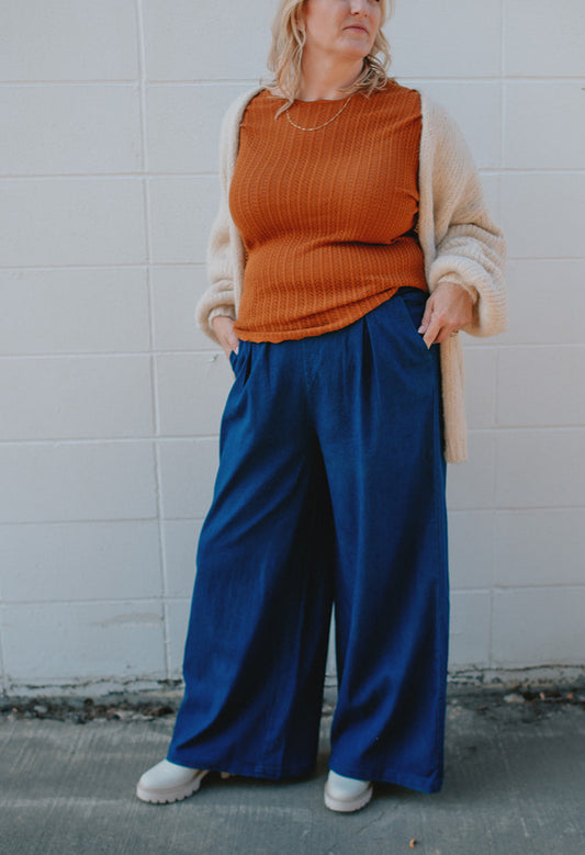 The Thelma Wide Leg Pants - PLUS