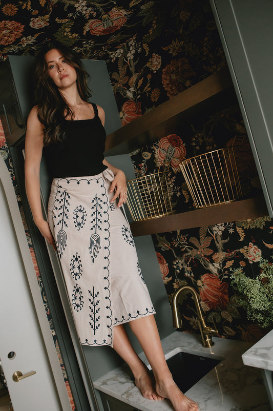 The Colette Coast Skirt - Sand