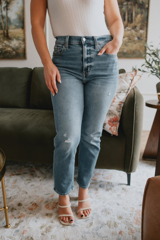 The High Street High Rise Cigarette Denim by Daze Denim - Wide Awake Vintage
