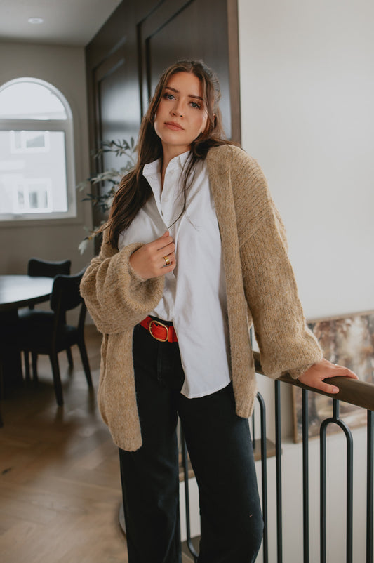 The Marlowe Cardigan - Fawn **PREORDER**