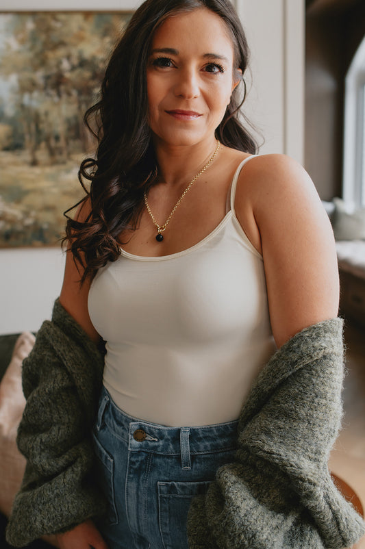 The Seamless Tank - Ivory