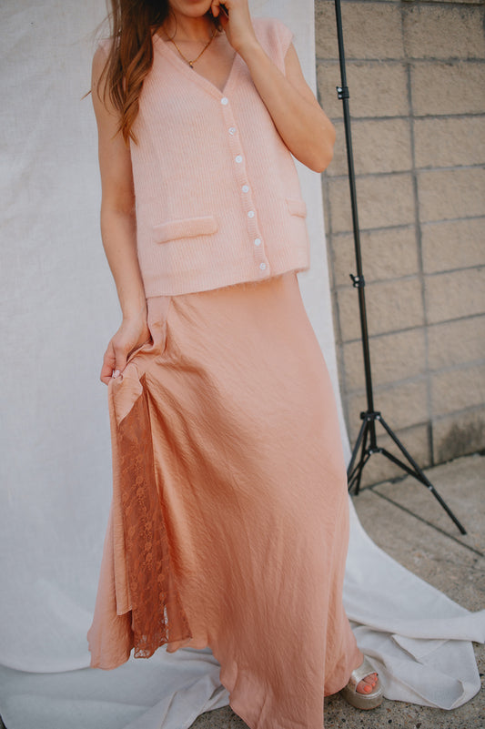 The Make You Mine Half Slip Skirt By Free People - Cafe Latte