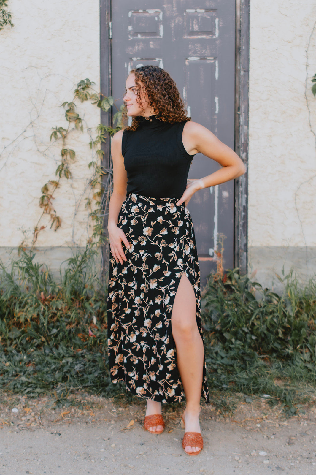 The Narissa Skirt by Saltwater Luxe - Blooming Floral – THE SKINNY
