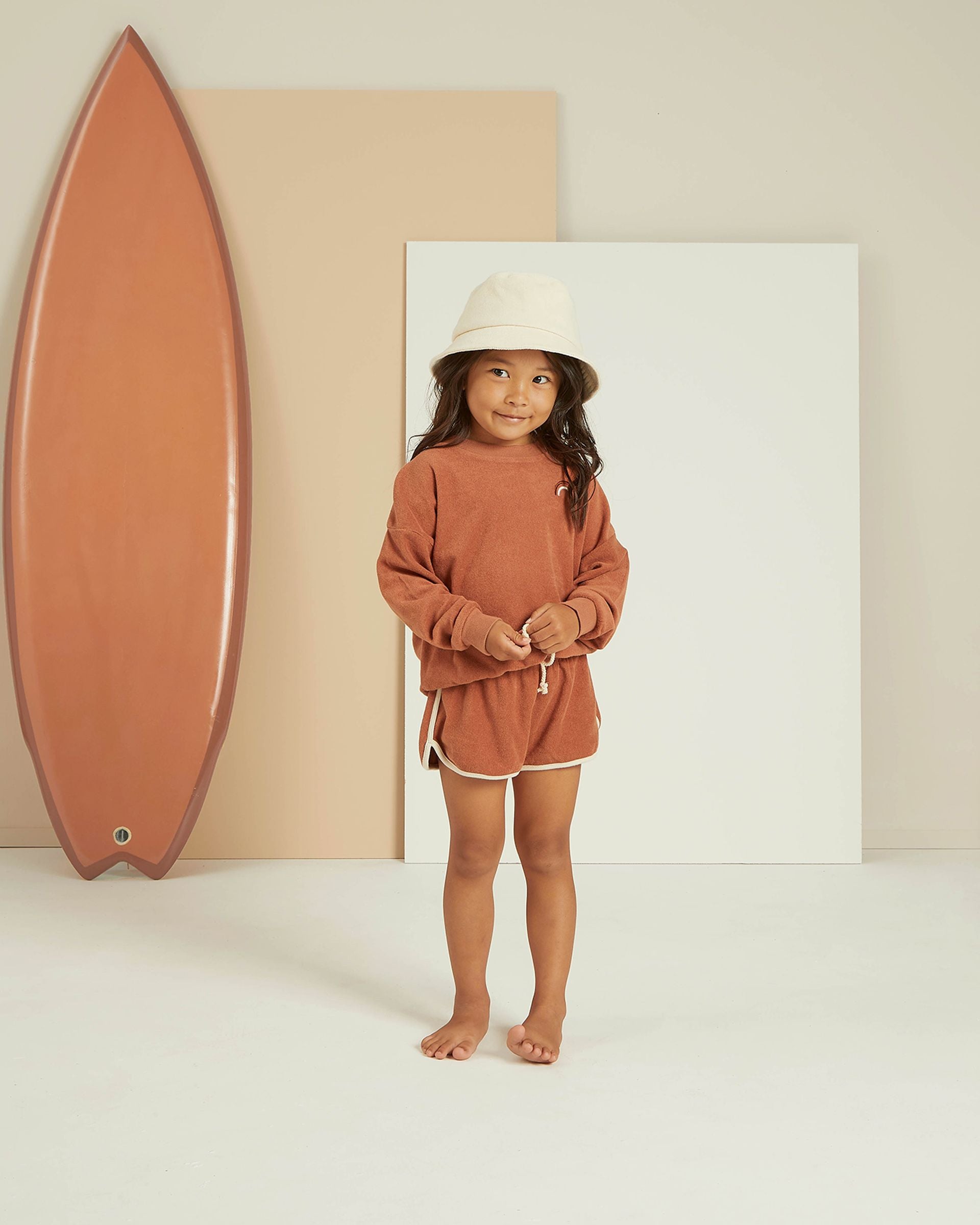 The Terry Crewneck by Rylee & Cru - Terracotta - BABY – THE SKINNY