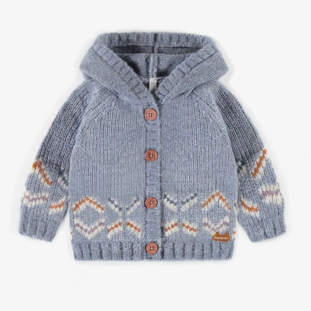 Hooded knitted cardigan outlet womens